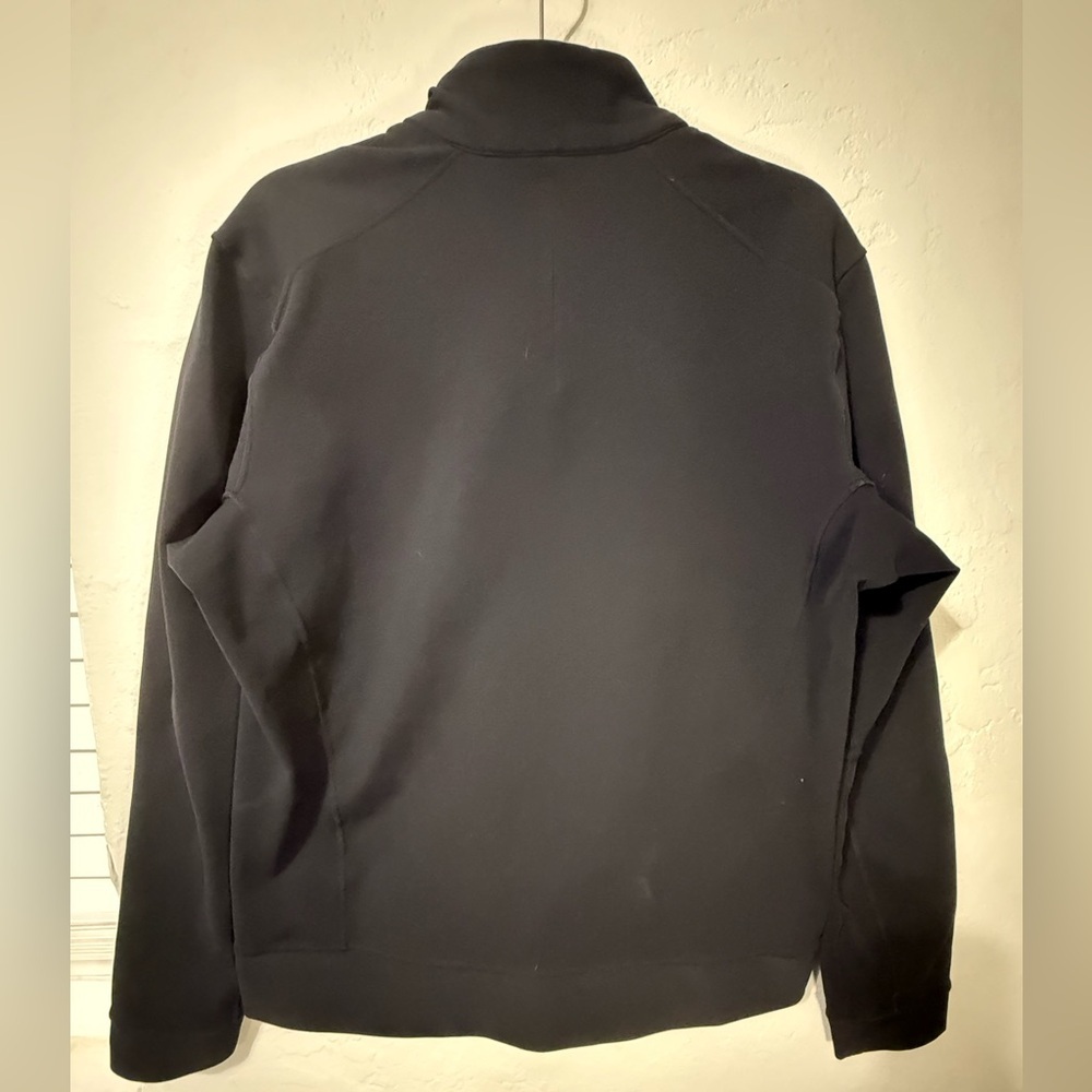 Lululemon Sojourn Track Jacket Large Black Full Zip Stretch Softshell Warpstreme - Picture 8 of 11